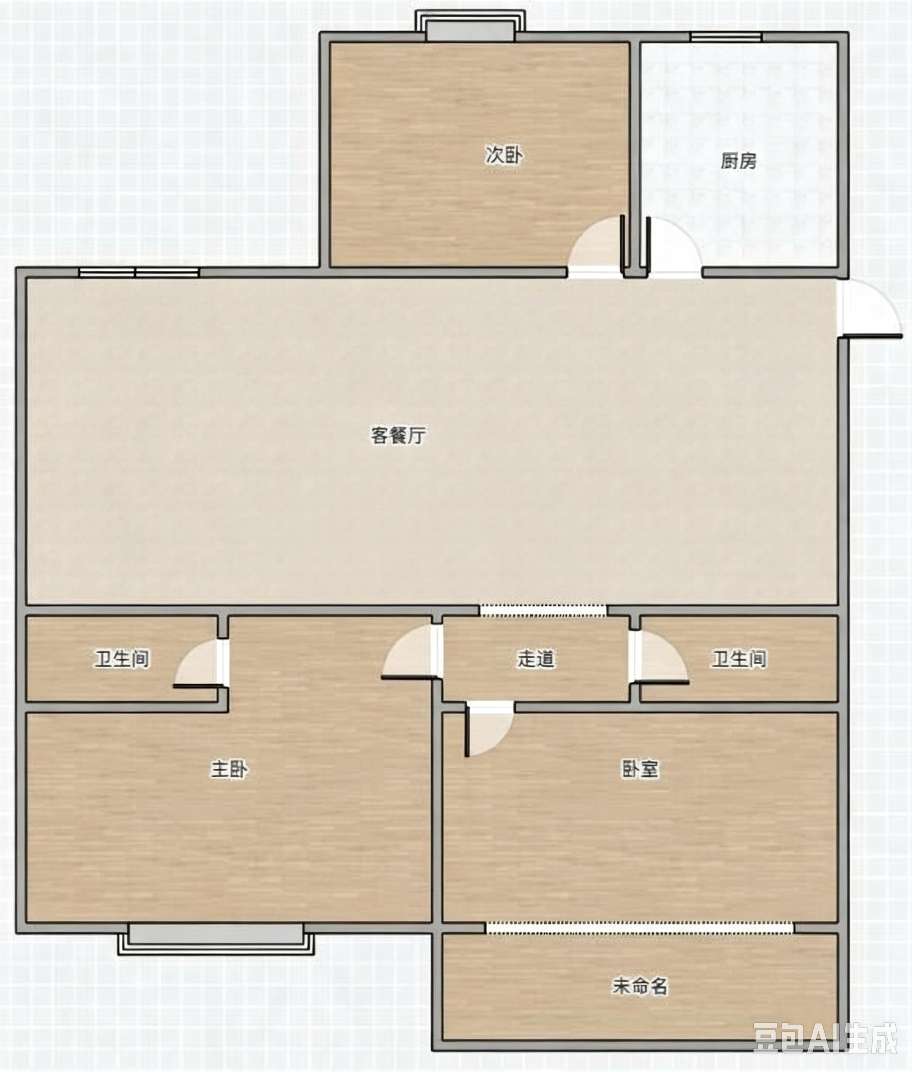 安成雅居二期 123平 毛坯三室 采光好 2580元/平_13