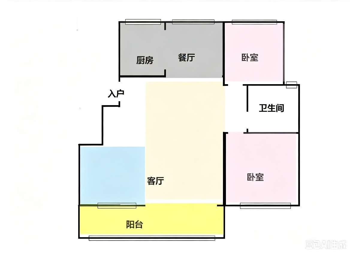 鼎元世家 104平 三室两厅 学区房 交通便利 毛坯交付_11