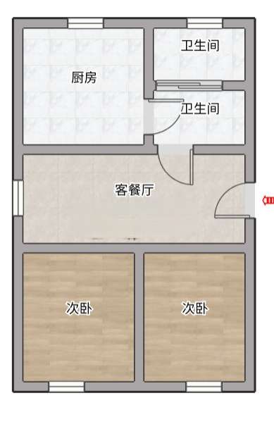 柏郢小区 90平 两室两厅 南向采光好 学区房 交通便利 随时看房_10