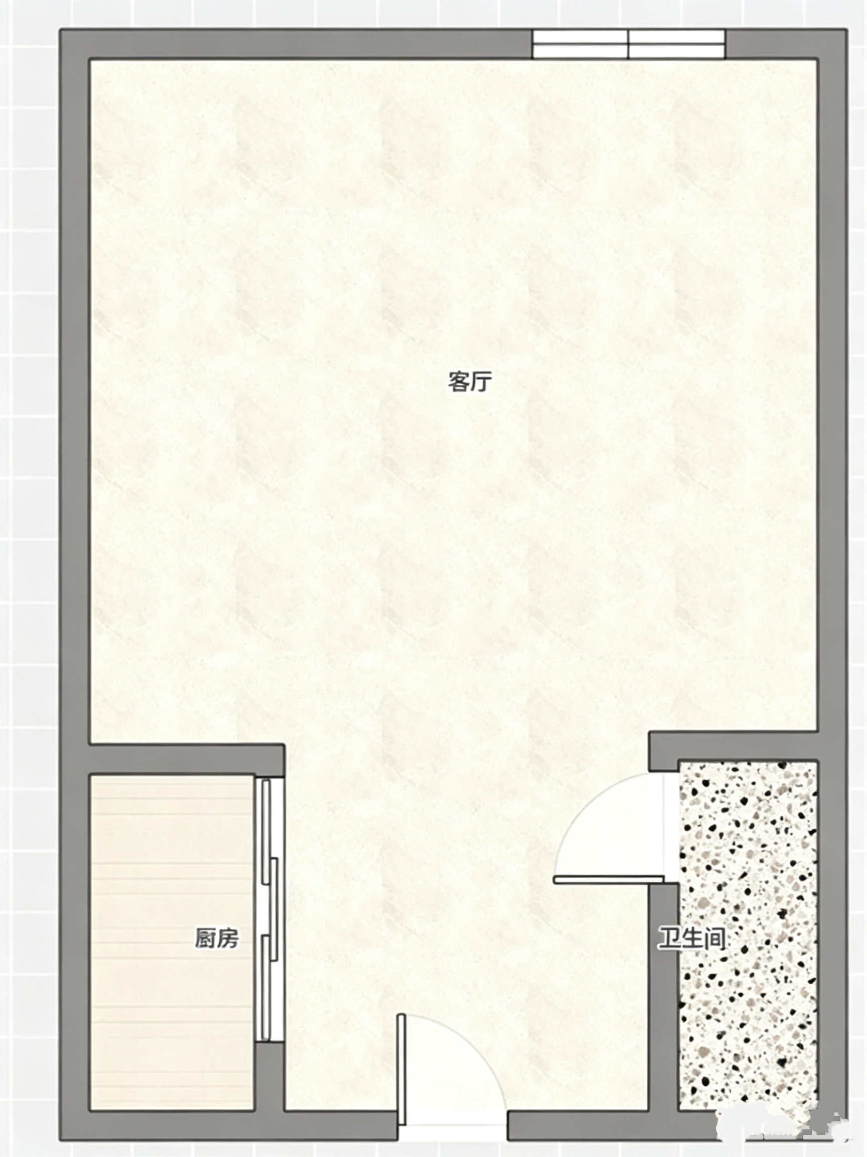 中城建城市国际中心 46平 南向一室 交通便利 毛坯_8