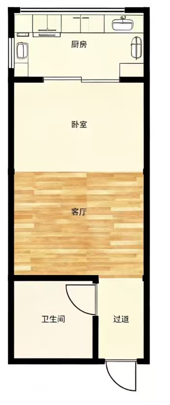 金地月伴湾 37平精装一室一厅 满两年 交通便利配套齐全_9