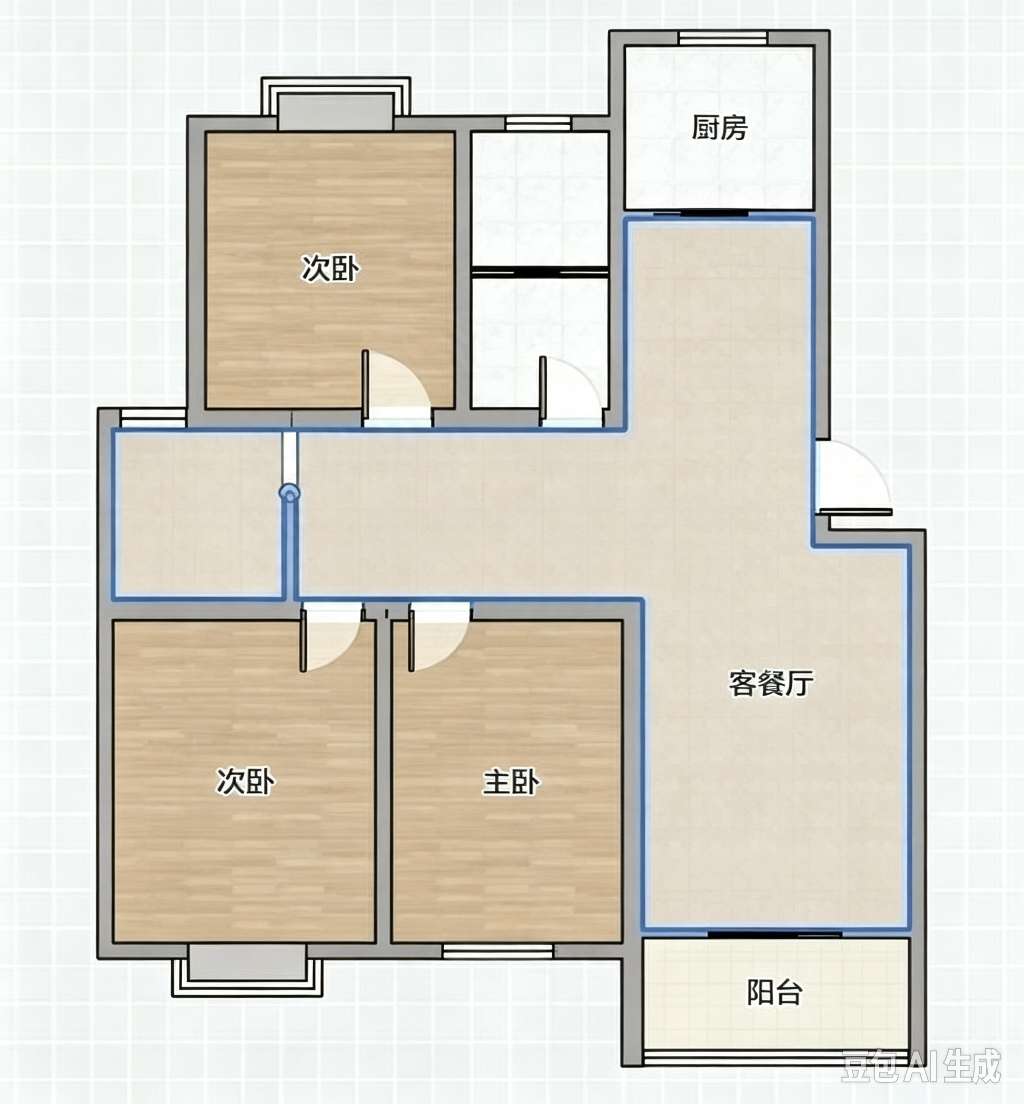 芙蓉苑二期 103平 南向毛坯三居 交通便利_11