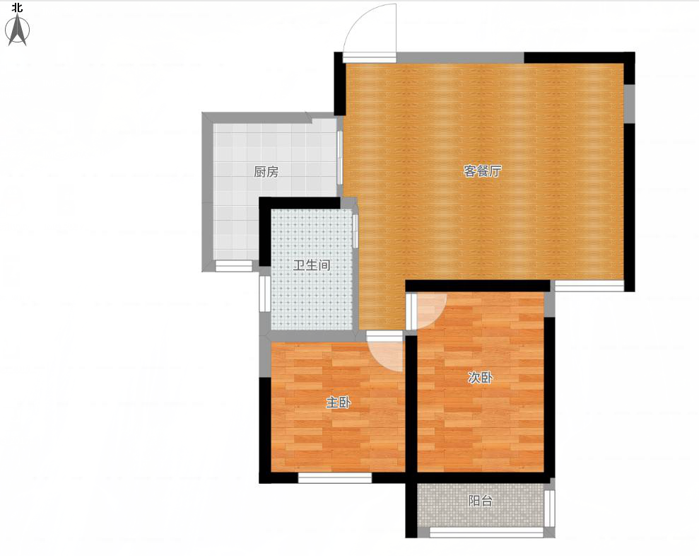永安国际城毛坯2房