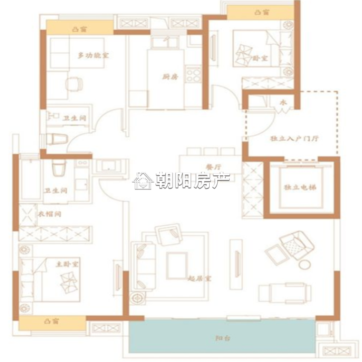 御香山4室2厅毛坯电梯洋房学区房急售
